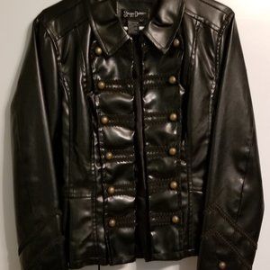 Prosper & Devine Faux Leather Jacket Black Large